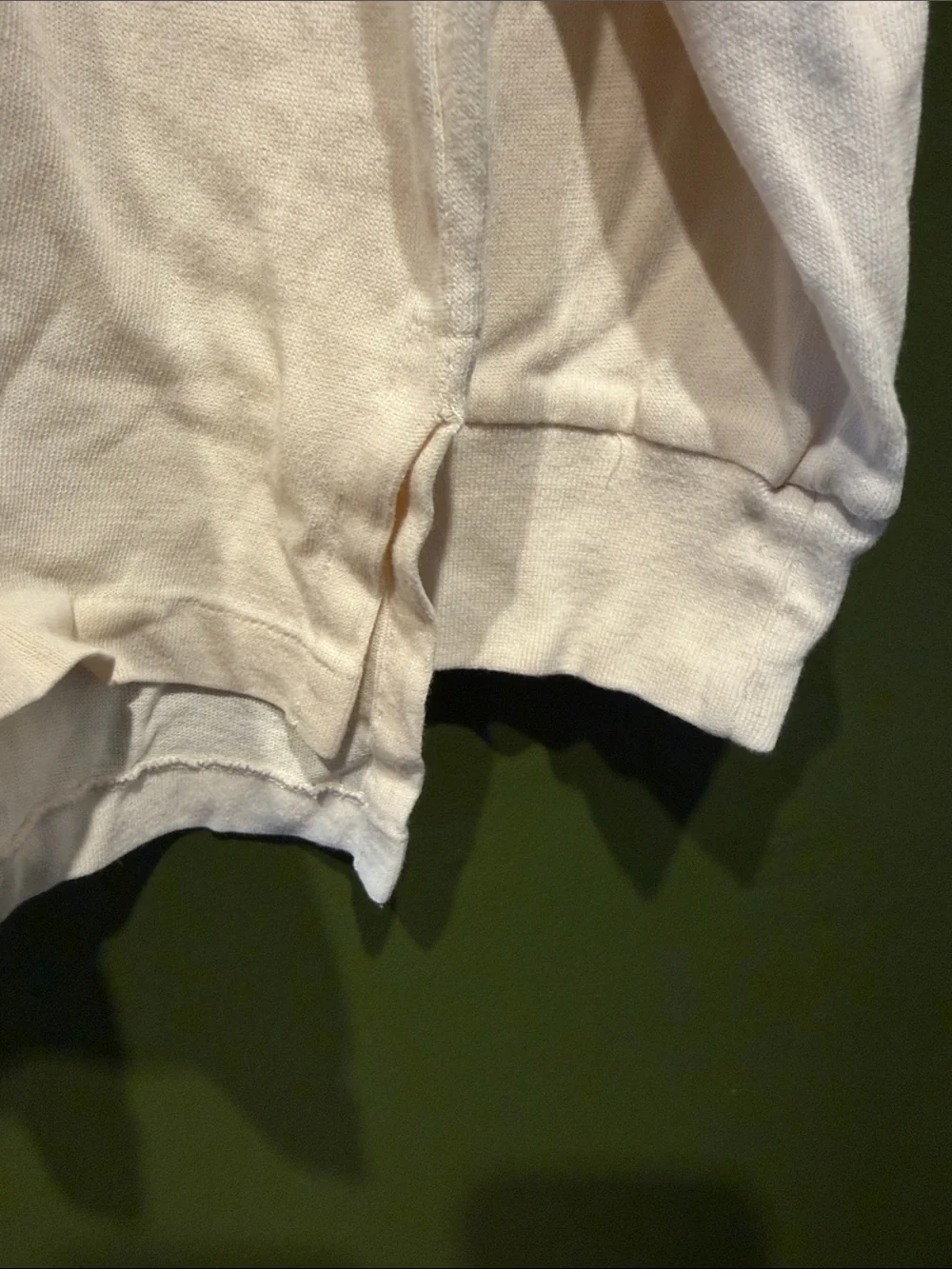 Vintage Polo by Ralph Lauren Long Sleeve Polo Shirt - Cream
